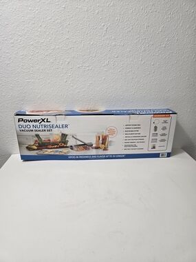 Powet XL Duo NutriSealer Vacuum Sealer Set - Blue/White